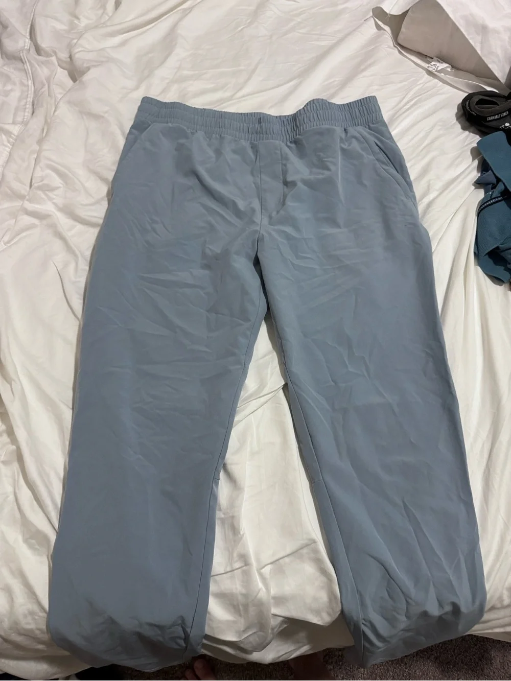all in motion Men's Light Slate Blue Elastic-Waist Joggers